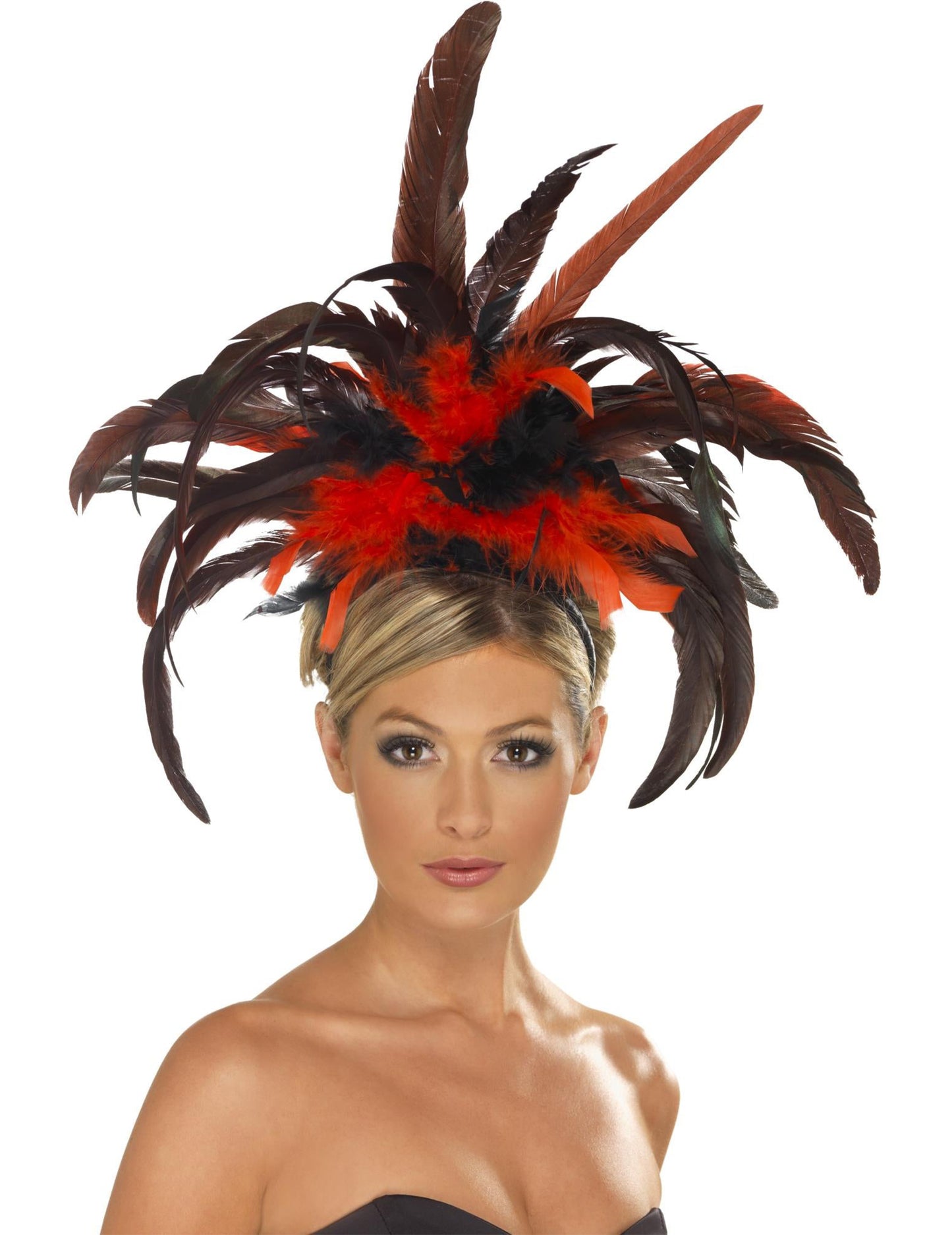 Dospelý perie kabaret čelenka