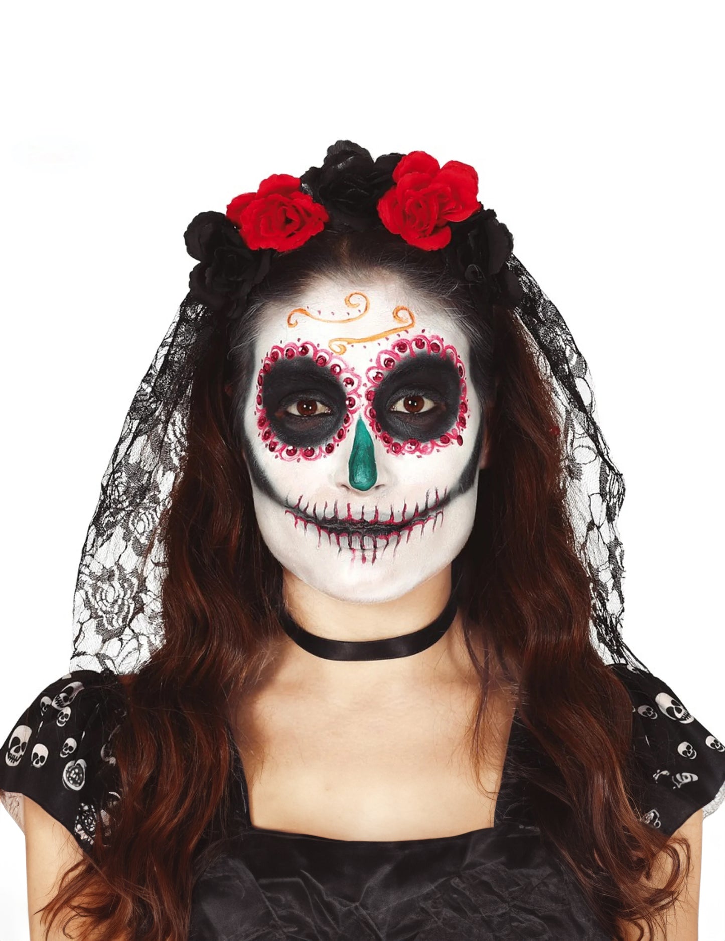 Kvetinová čelenka s čipkou pre dospelých