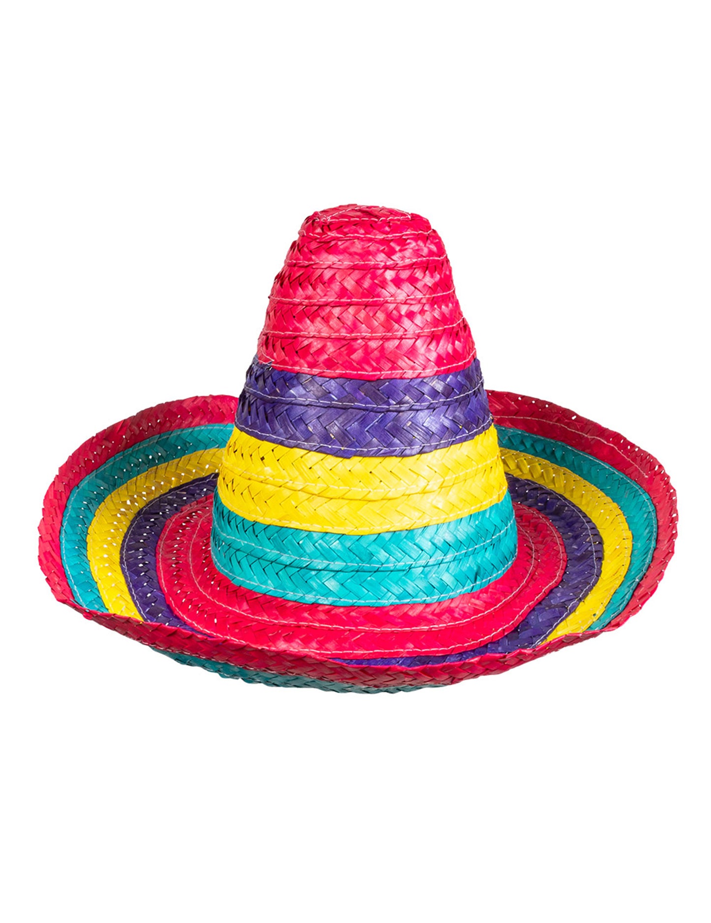 Vue de profil du sombrero multicolore enfant