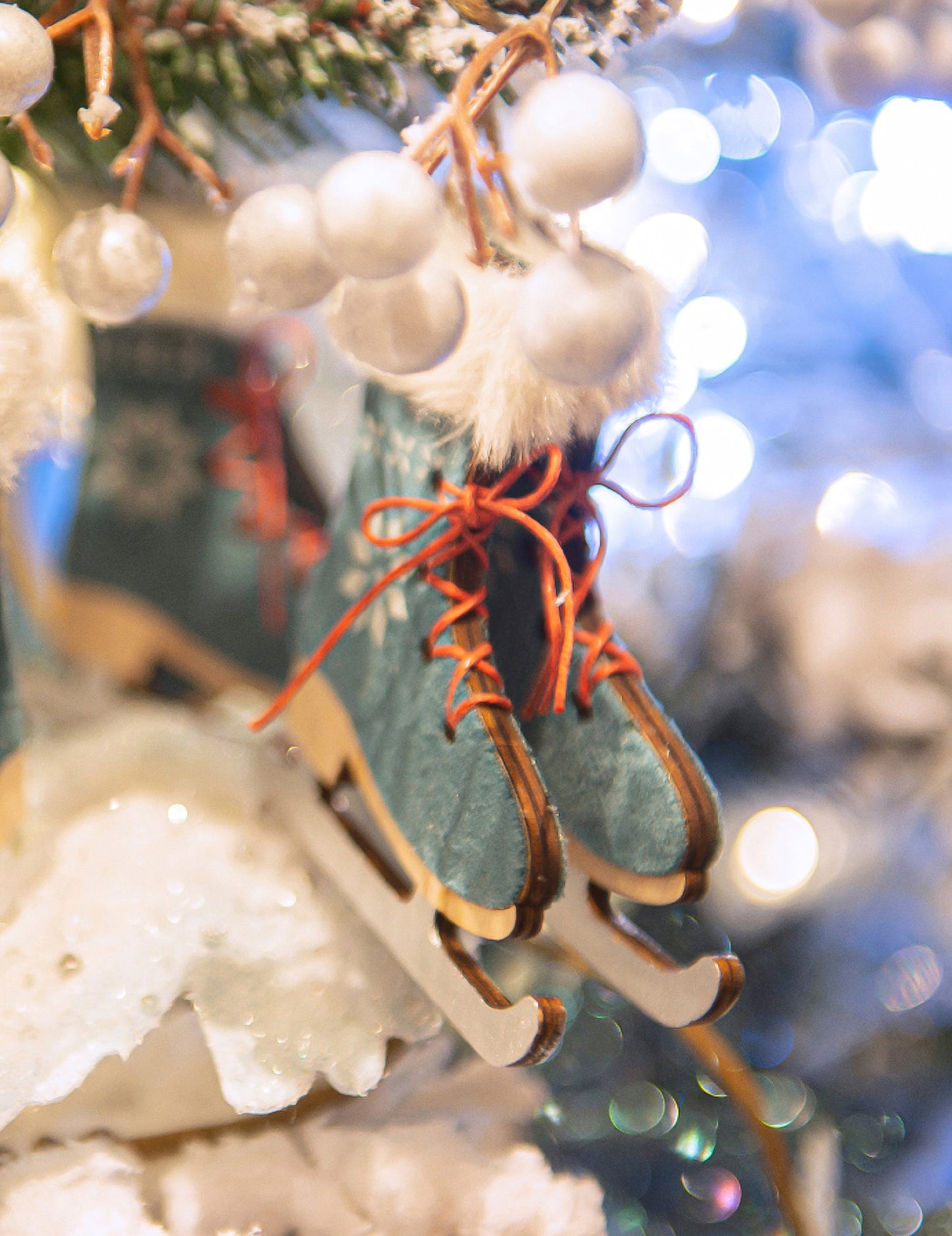 Odpruženie pre jedé stromy s modrou zmrzlinou 9 cm