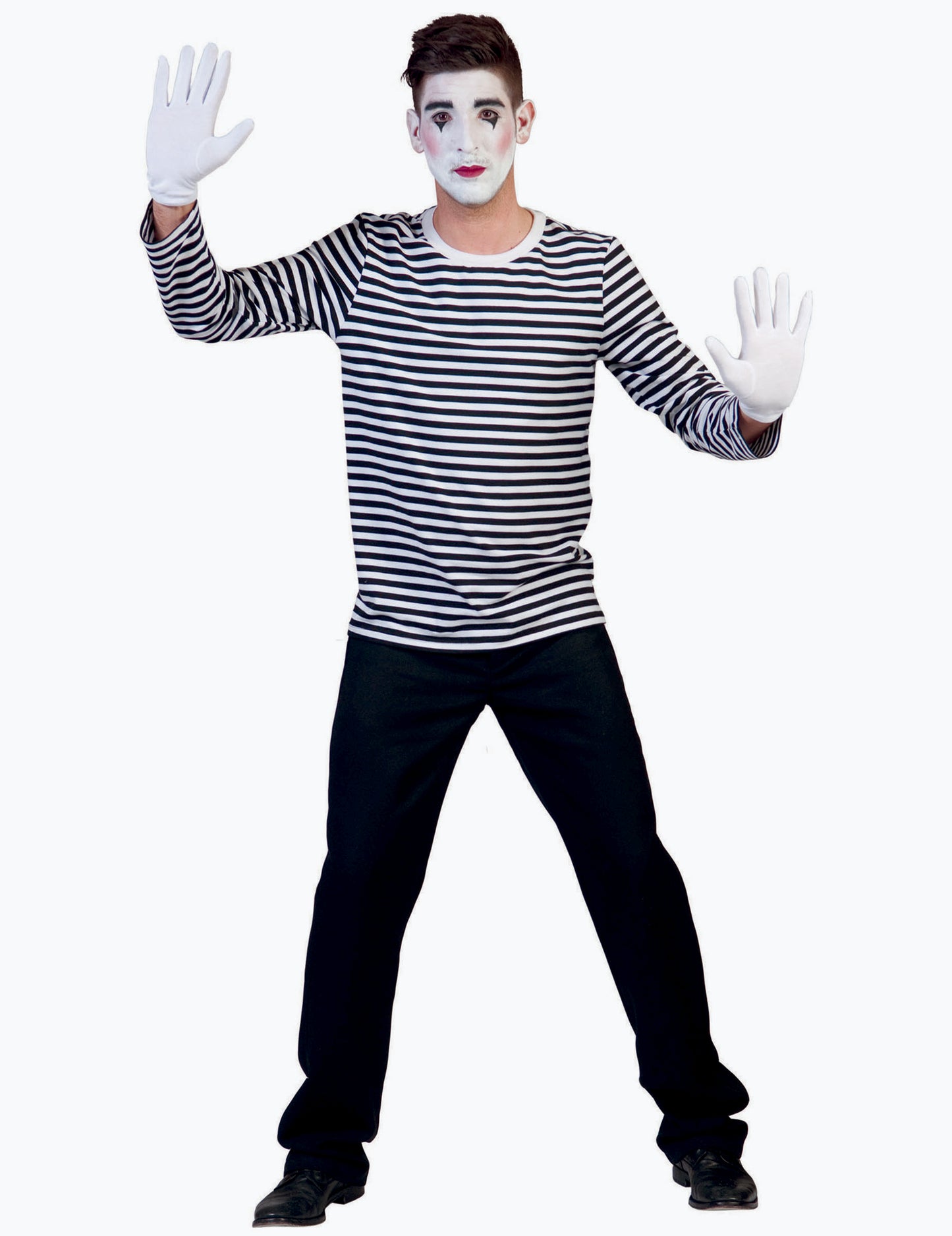 Tričko s dospelými mime s dlhým rukávom