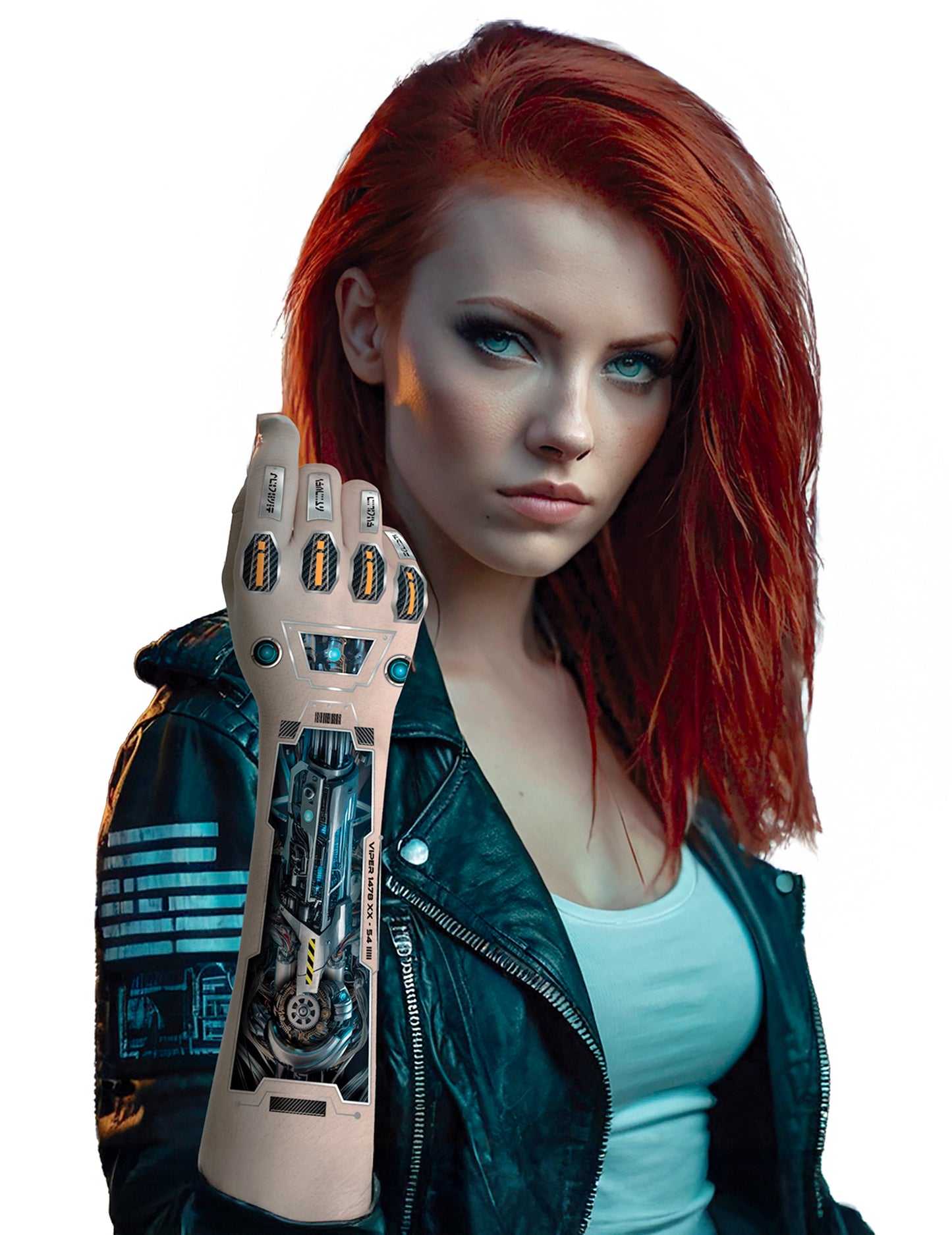 Futuristické tetovanie robotického ramena