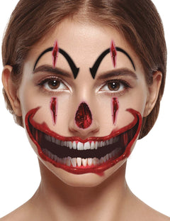 Klaunský make-up na Halloween