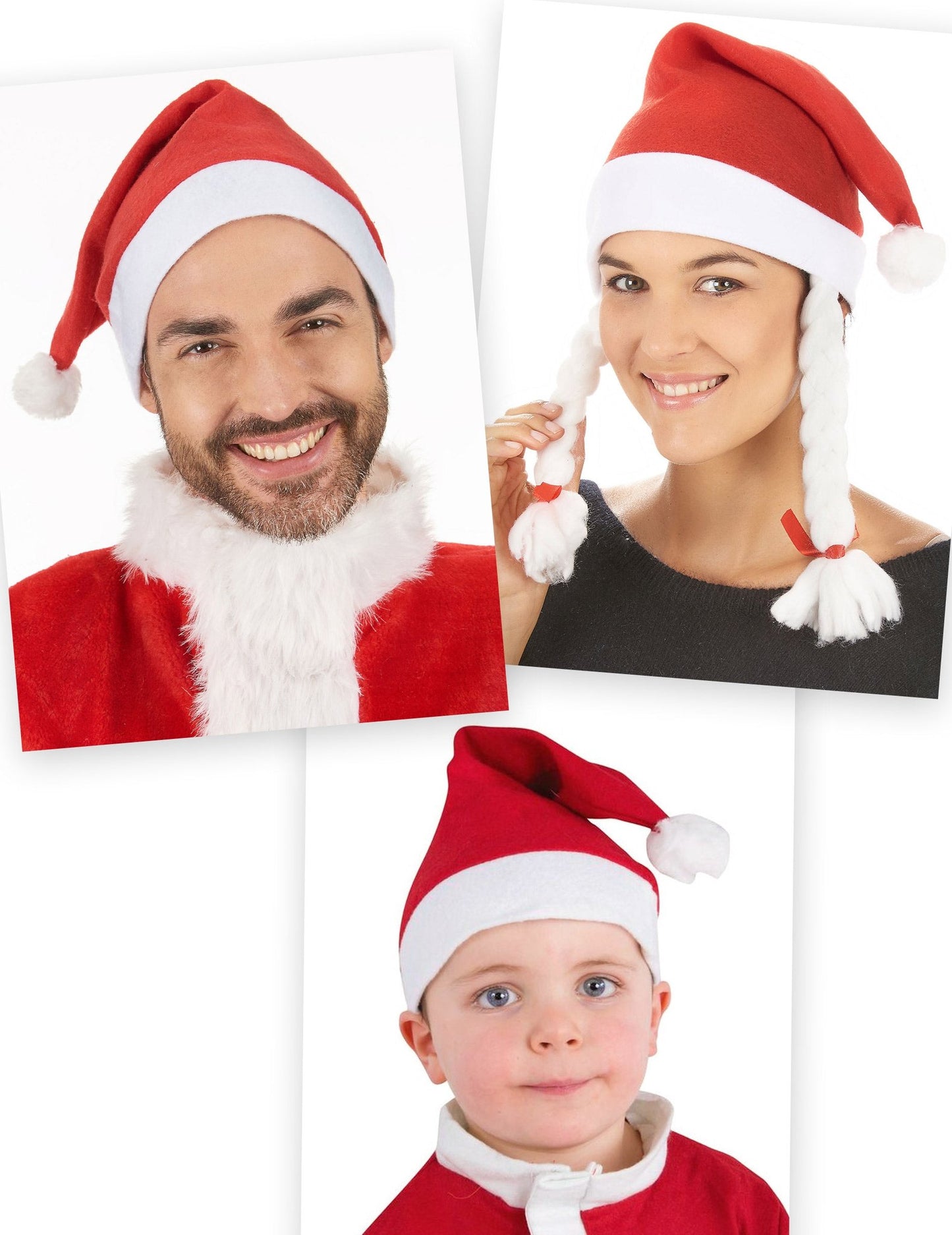 Rodinný balíček čiapok Santa Clausa