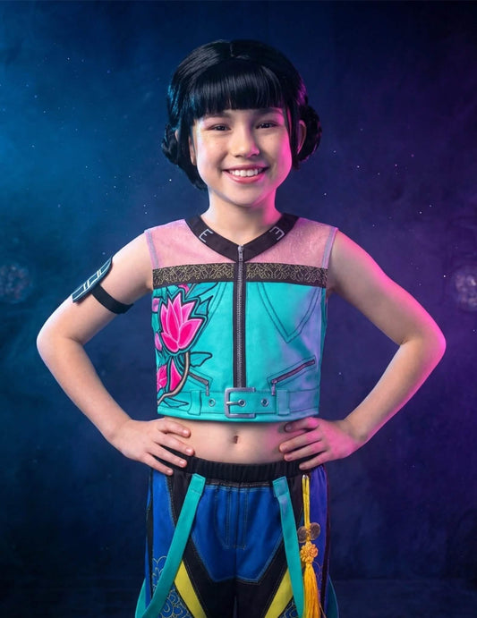 Súprava kostýmu a parochne Zoey Kpop Demon Hunter™ pre dievča