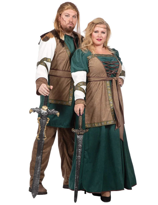Dvojkostým dospelého vikingského bojovníckeho páru