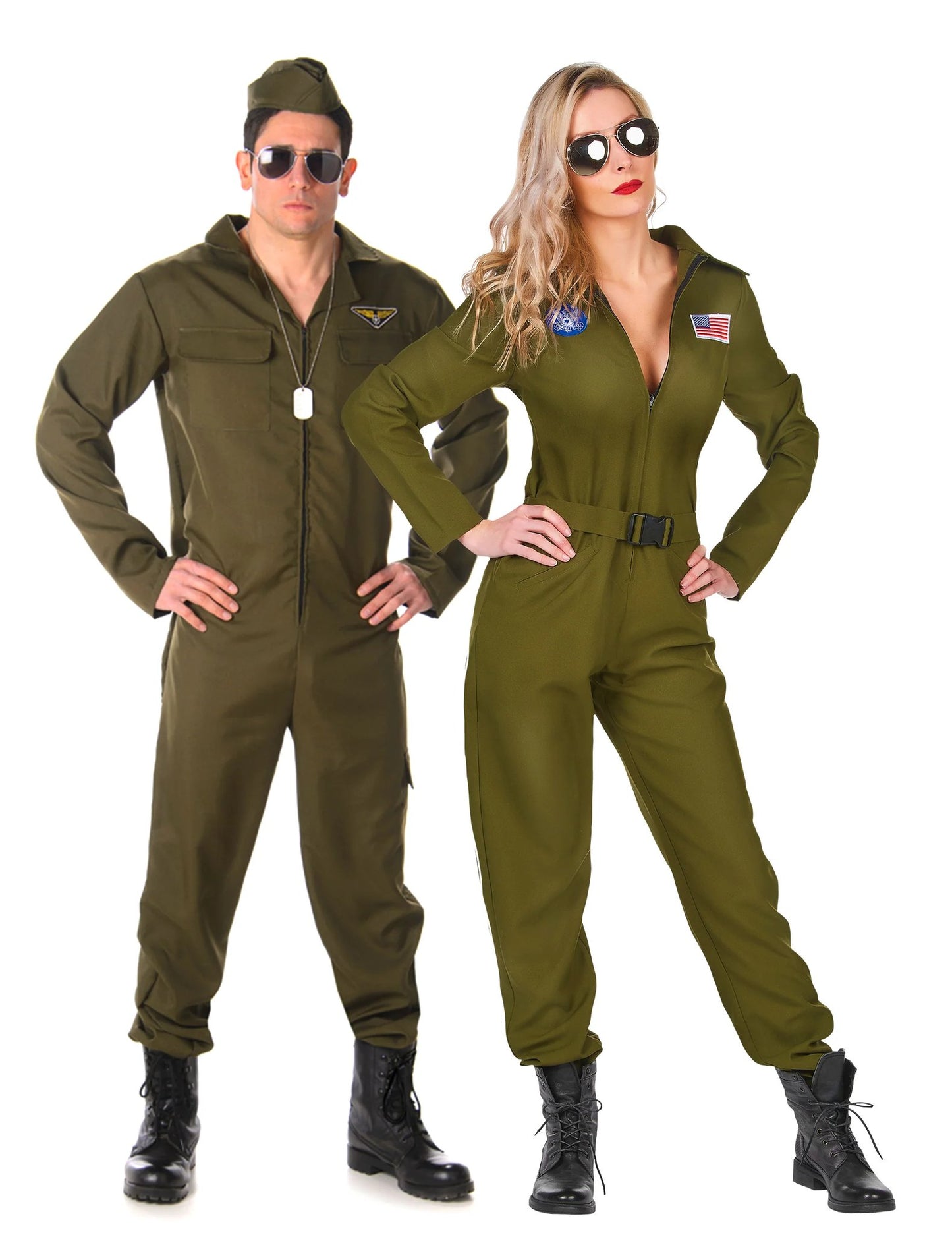 Párový kostým pre dospelých pilot stíhačky