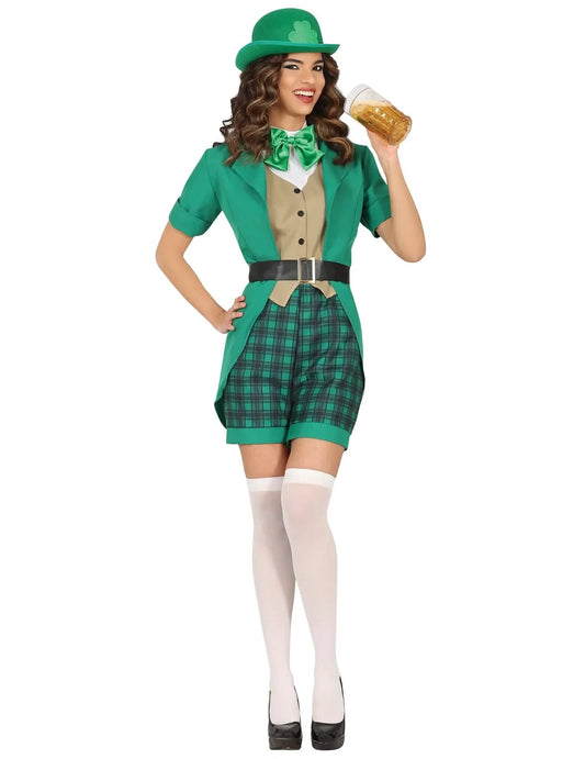 Párový kostým Mr & Mrs Saint Patrick pre dospelých