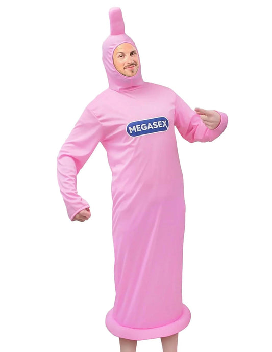 Humorný kostým penis a prezervatív pre dospelých
