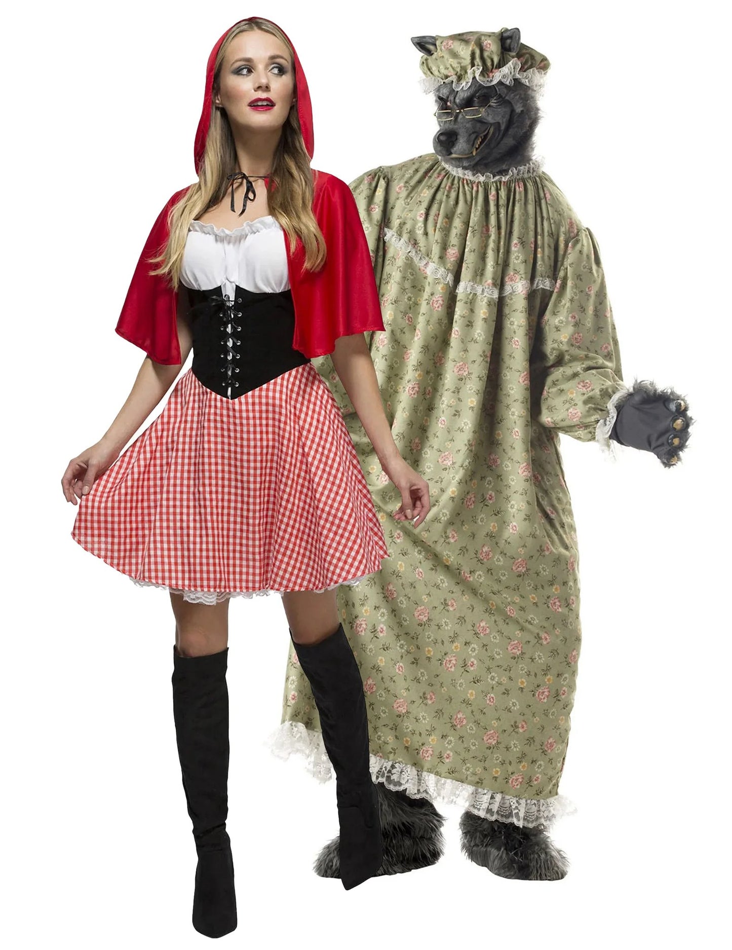 Dvojkostým pre dospelých babička a Červená čiapočka