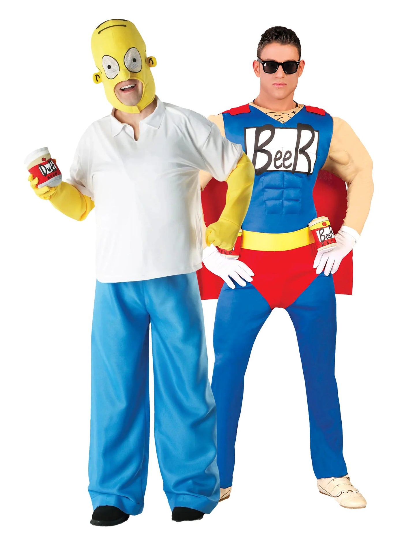 Párový kostým Homer Simpson a Beerman pre dospelých