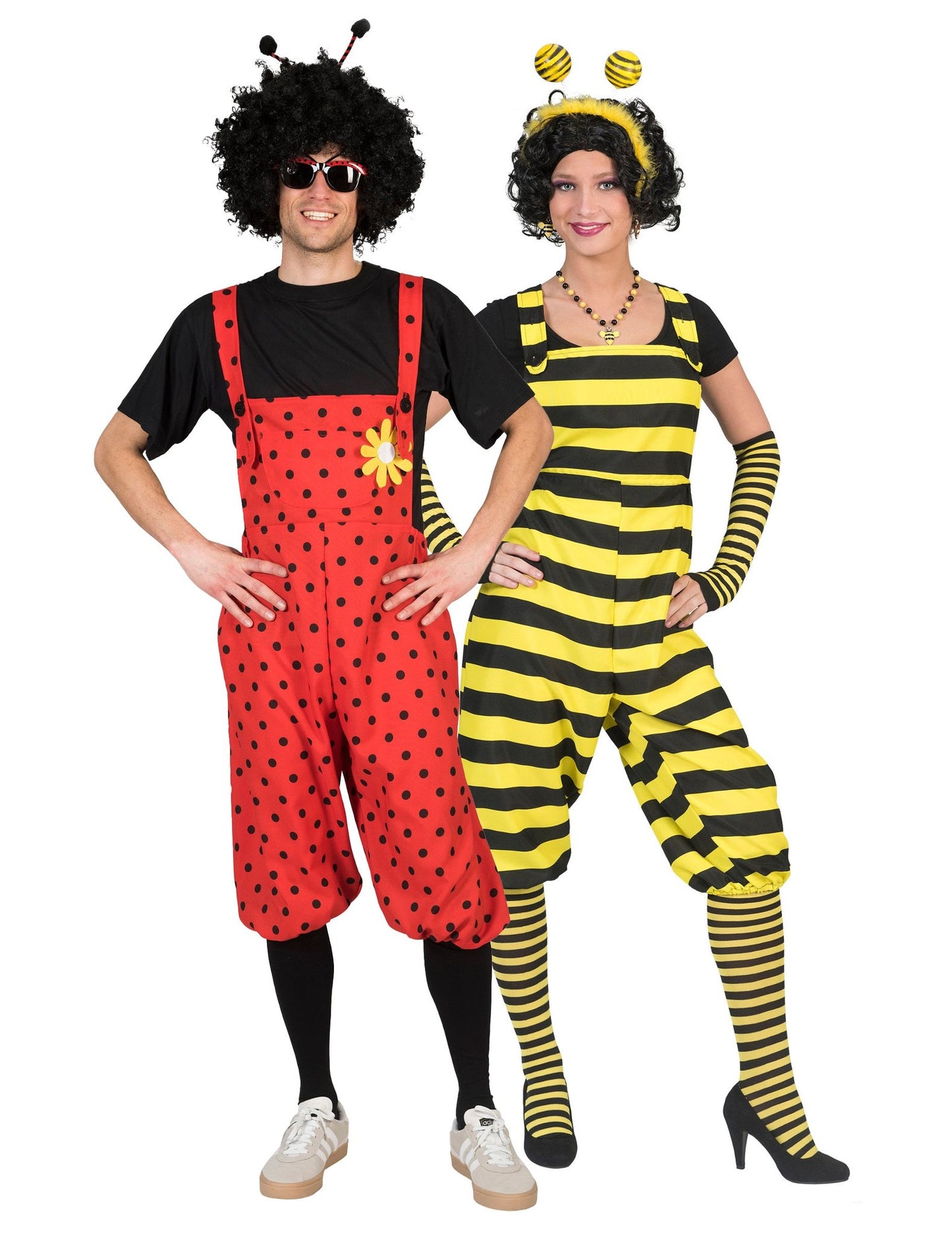 Párový kostým lienky a včely pre dospelých