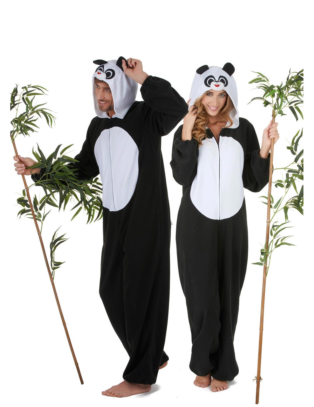 Párový panda kostým pre dospelých