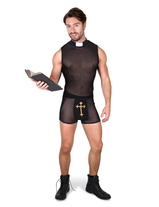 Párty kostým pre dospelých: sexy kostým kňaza a mníšky