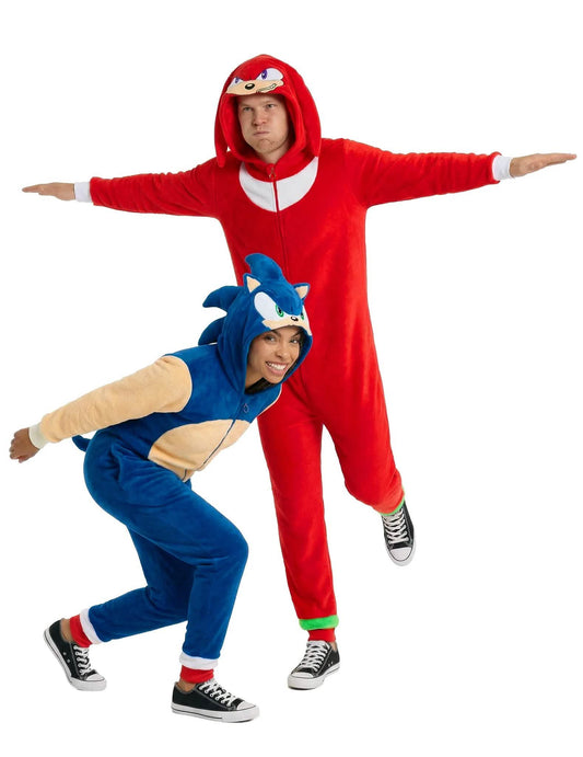Párový kostým kombinézy Sonic a Knuckles™ pre dospelých