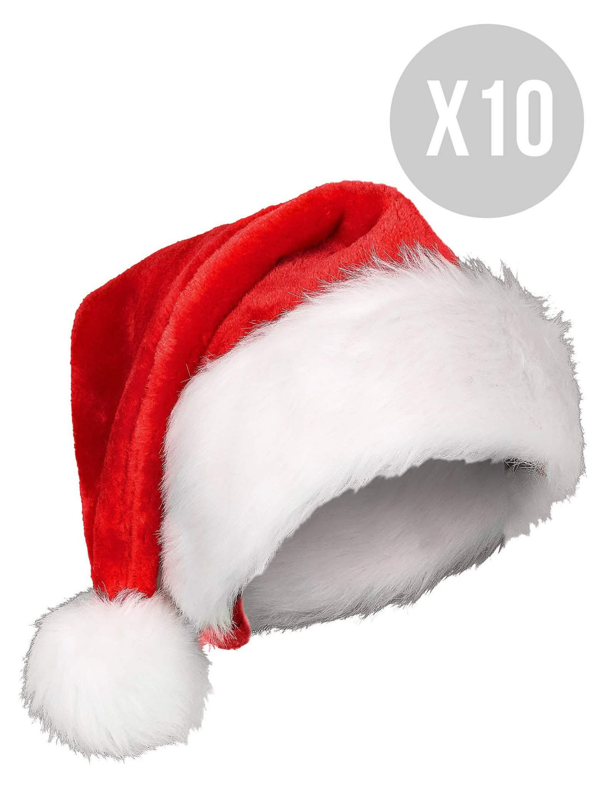 Balenie 10 vianočných čiapok pre dospelých