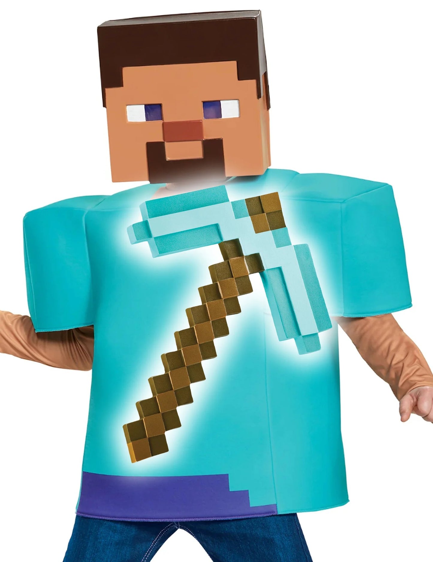 Súprava kostýmu Stevea a krompáča Minecraft™ pre deti