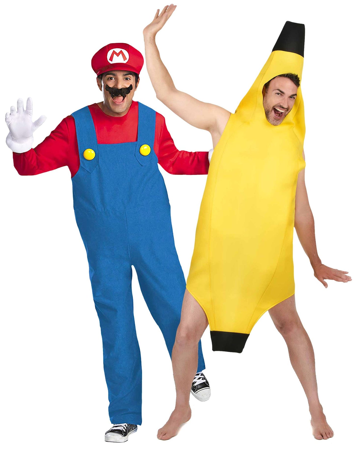 Párový kostým Mario™ a banán pre dospelých