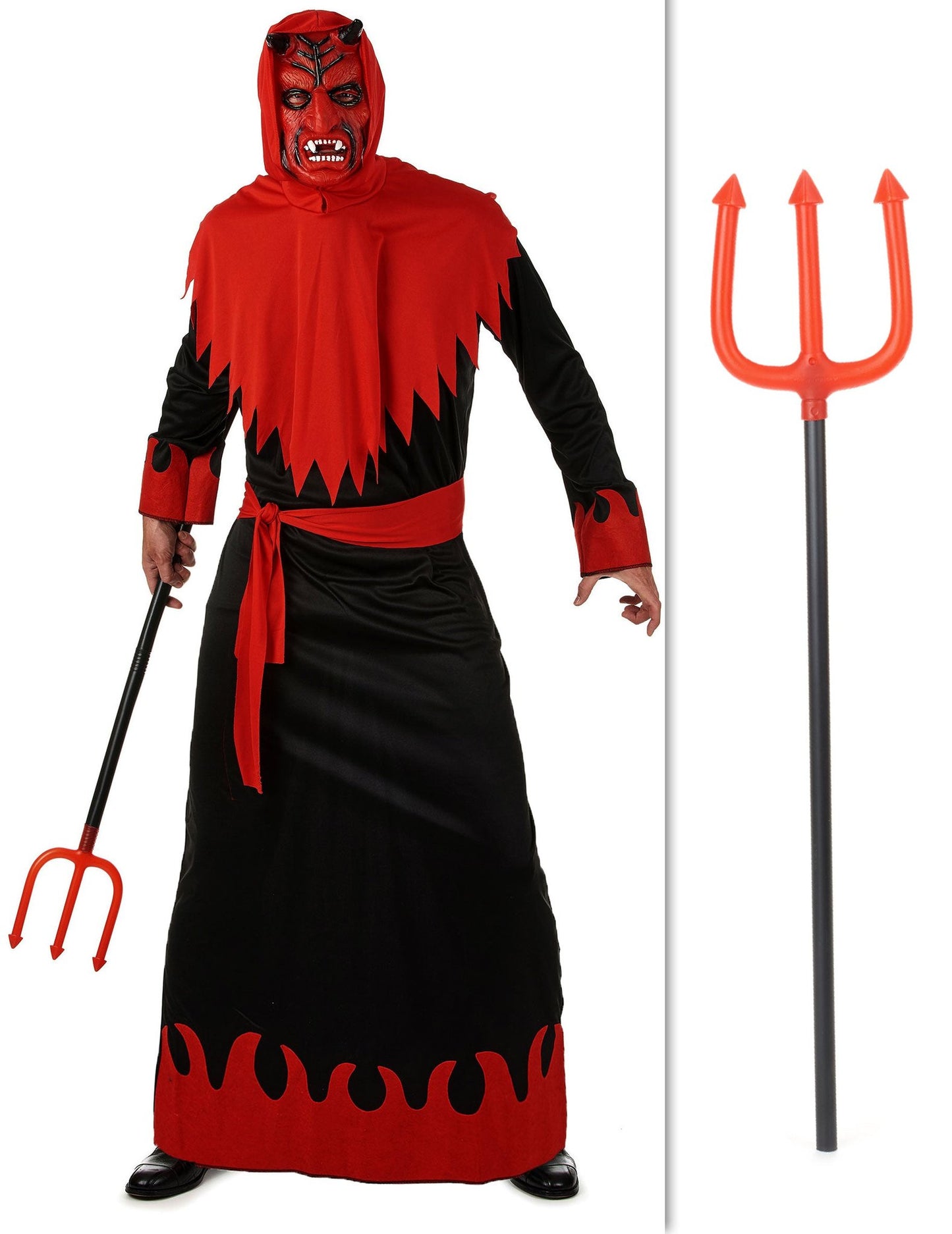 Balíček kostýmu diabla s vidlami na Halloween