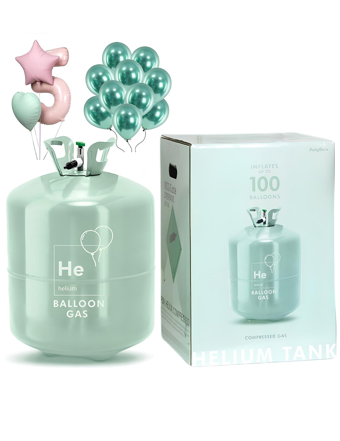 Veľmi veľká fľaša hélia až pre 90 balónov