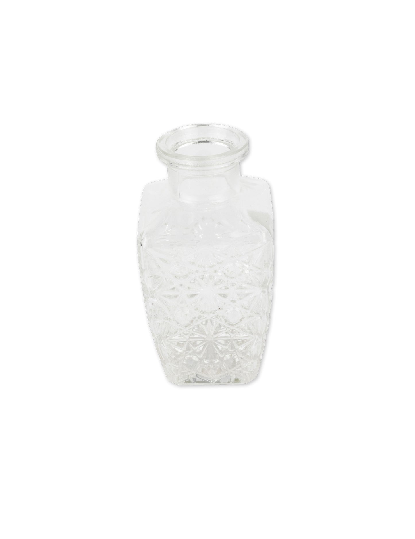 Váza staré štvorcové sklo 6,5 x 12,5 cm - 250 ml