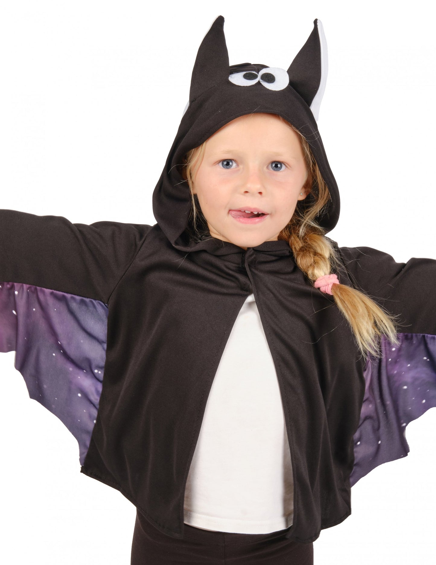 Čierna a fialová detská bunda