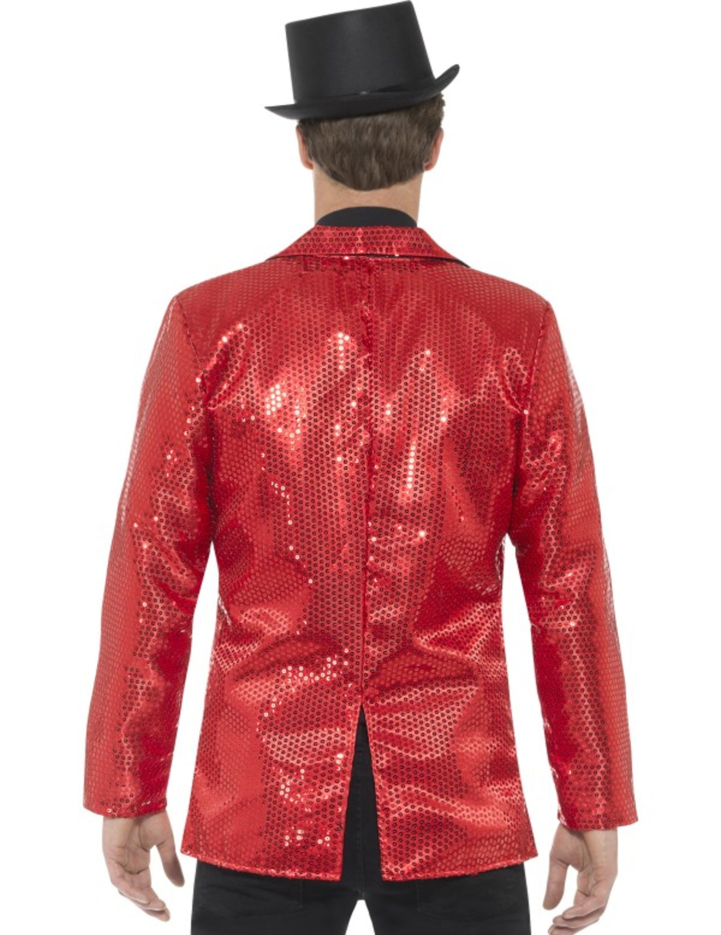Červená disco bunda s luxusným mužom