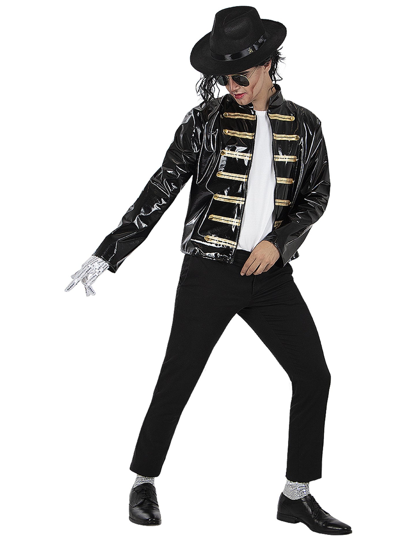 Čierna bunda pre dospelých Michael Jackson