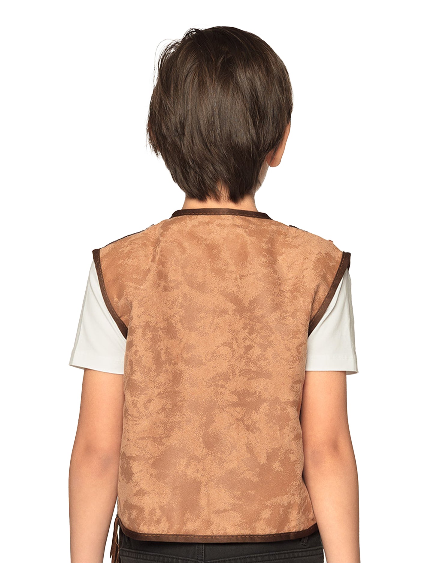 Čistá hnedá západná bunda