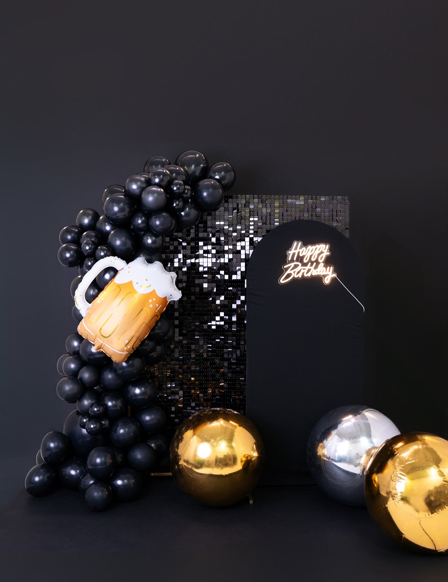 Nafukovacia zlatá zrkadlová guľa 60 cm 