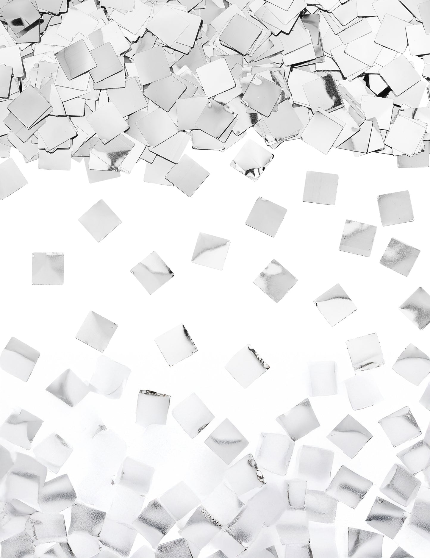 Konfeti kanón na šampanské s metalizovaným strieborným papierom 20,5 cm 