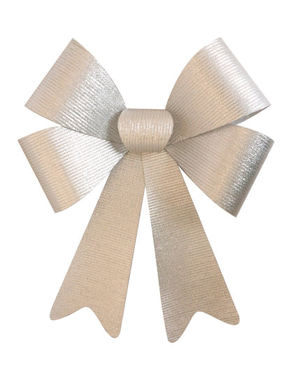 Trblietavá strieborná mašľa 36 x 51 cm 