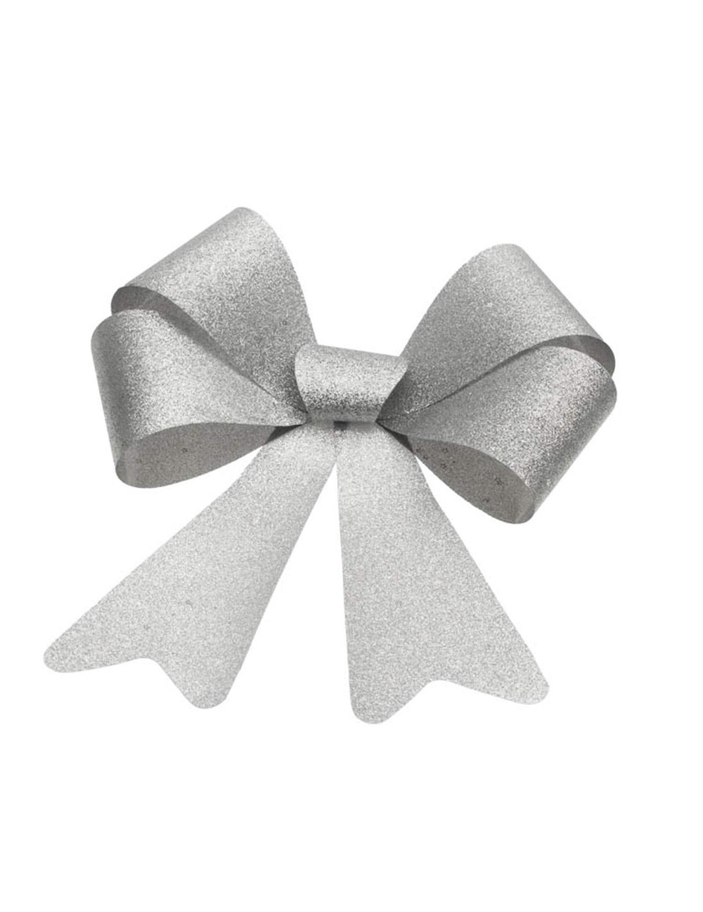 Nœud à paillettes pour décoration argent