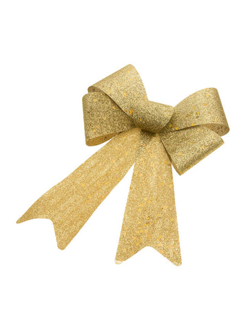 Zlatá trblietavá mašľa 23 x 40 cm 