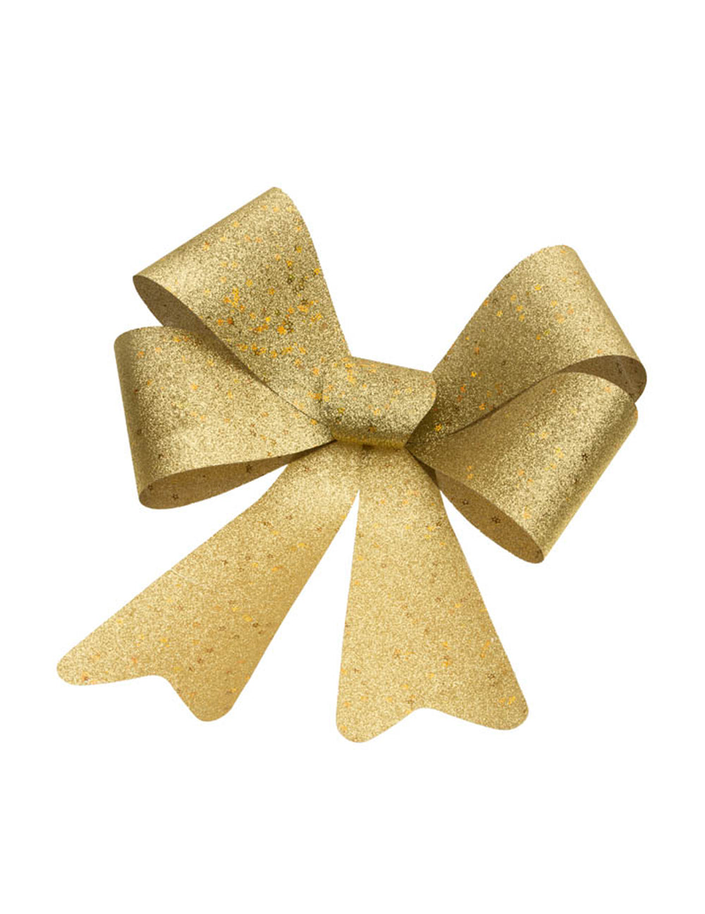 Nœud à paillettes pour décoration doré