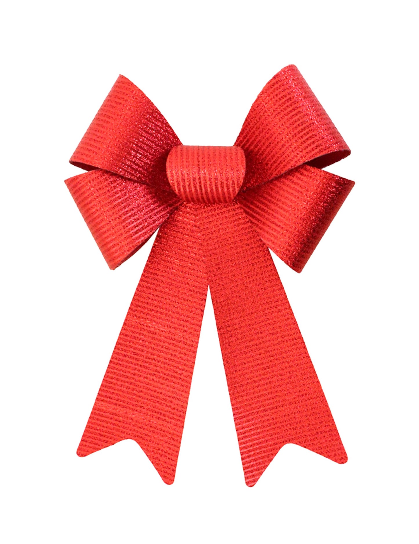 Trblietavá červená mašľa 23 x 38 cm 