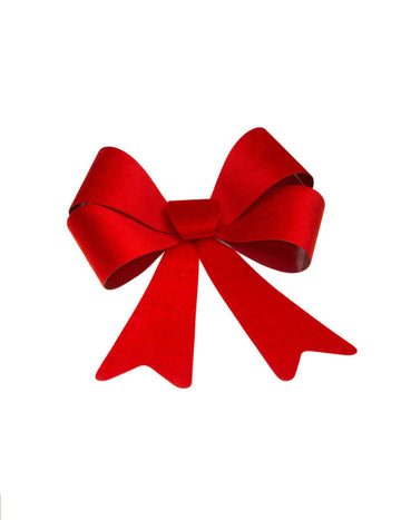 Červená zamatová mašľa 36 x 51 cm 