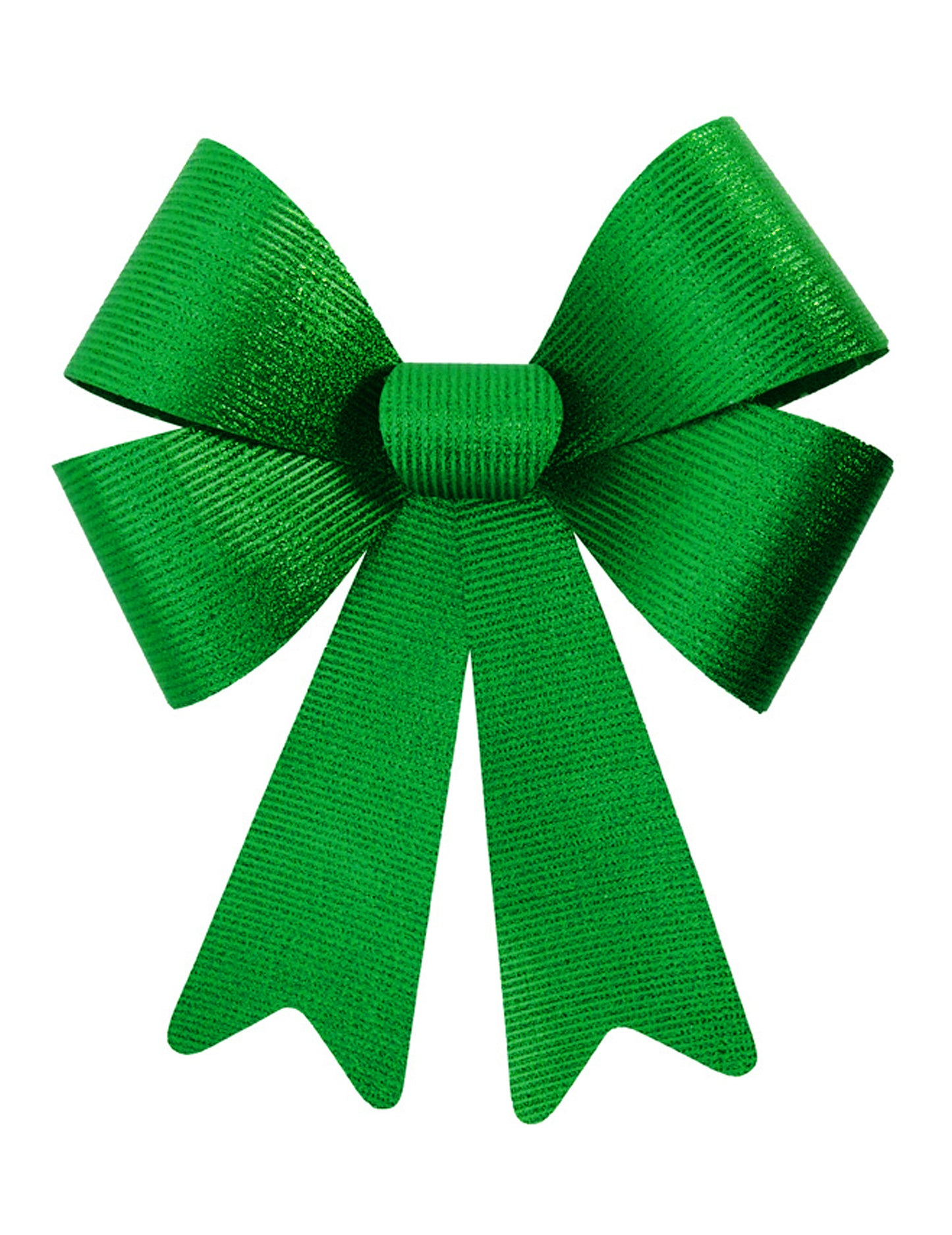 Lesklá zelená mašľa 36 x 51 cm 