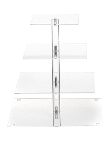 Poschodový stojan na torty, štvorcový, 30 x 32 cm 