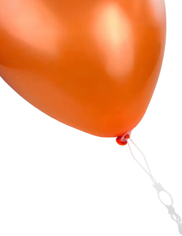 10 automatických bielych balónových upevňovačov