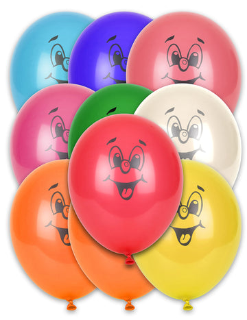 Ballons smile pour fête multicolores