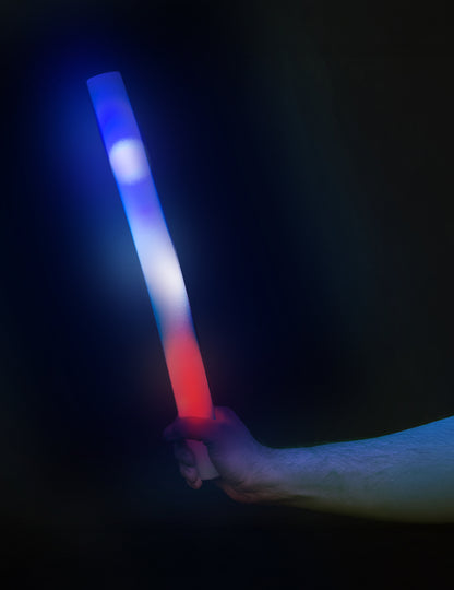 10 svetelných LED penových tyčiniek Francúzsko 48 cm 