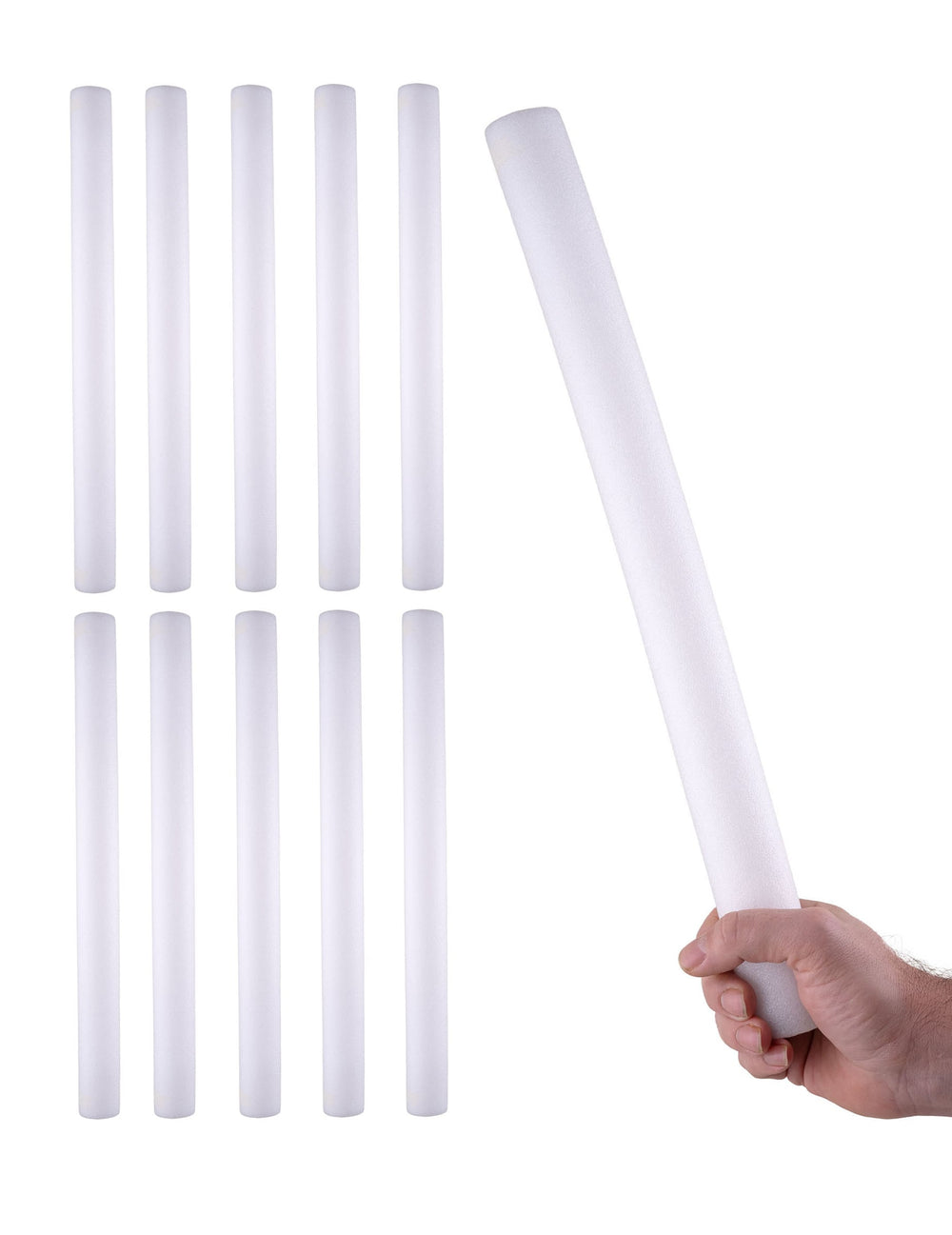 Lot de 10 et prise en main du bâton lumineux LED en mousse France