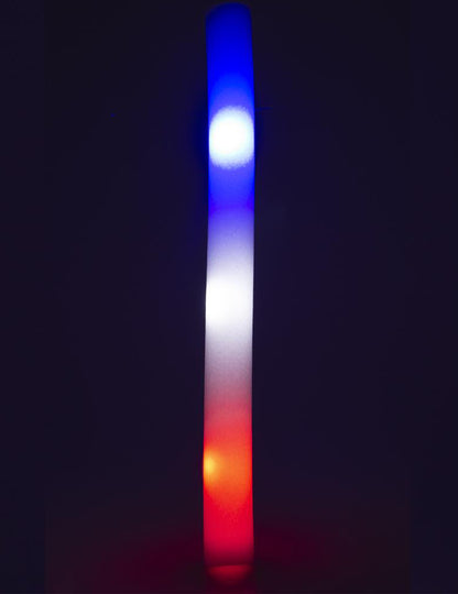 10 svetelných LED penových tyčiniek Francúzsko 48 cm 