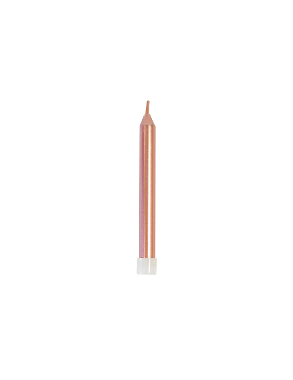 Bougies d'anniversaire métallisées pour fête rose gold