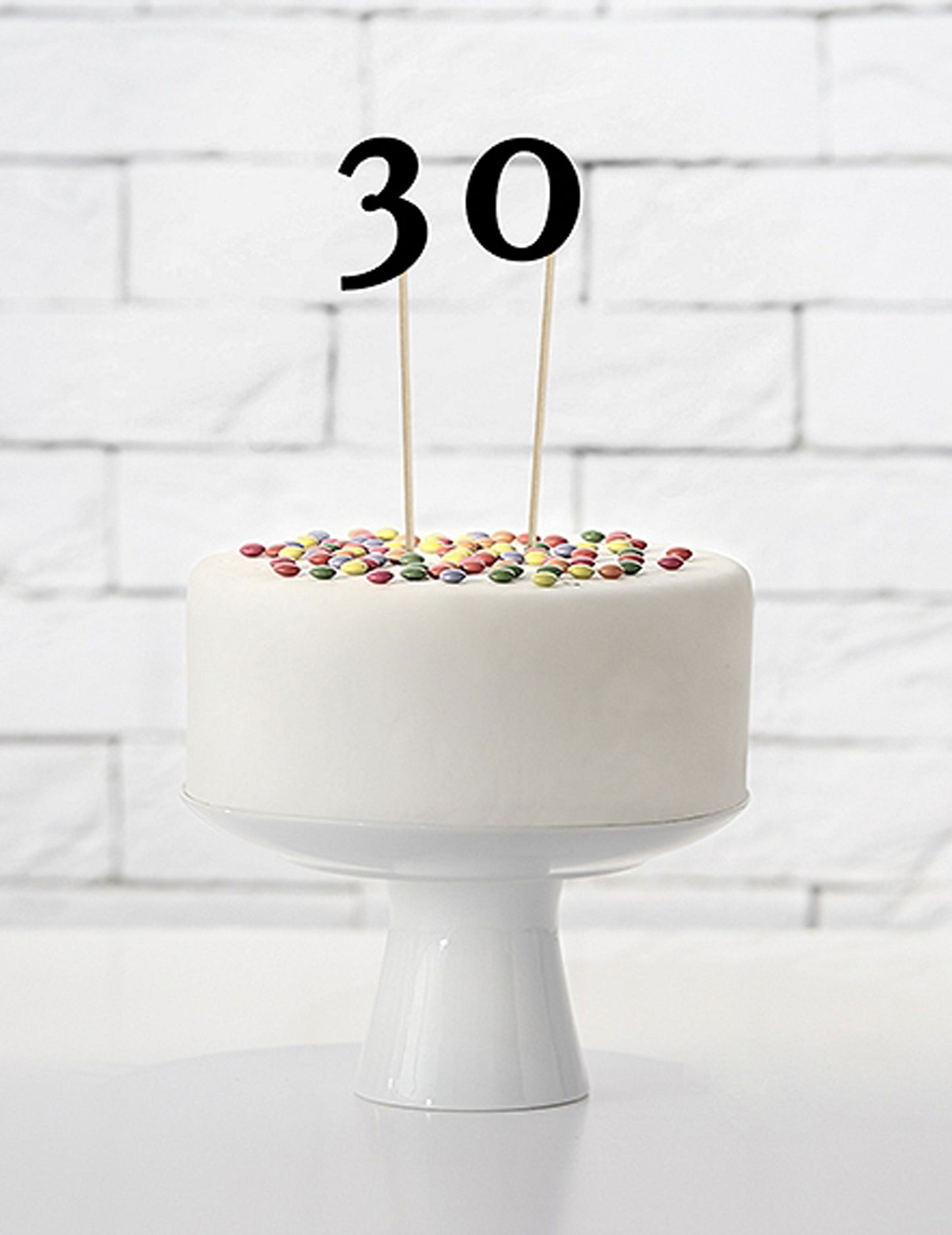 10 čiernych čísel na vrchole 26 cm kartón