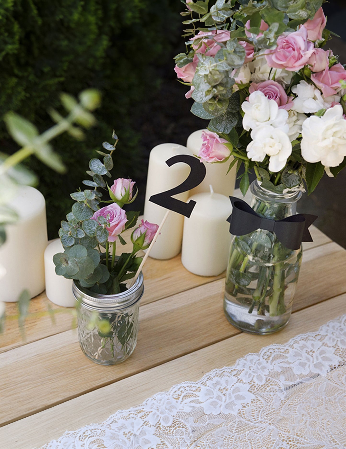 10 čiernych čísel na vrchole 26 cm kartón