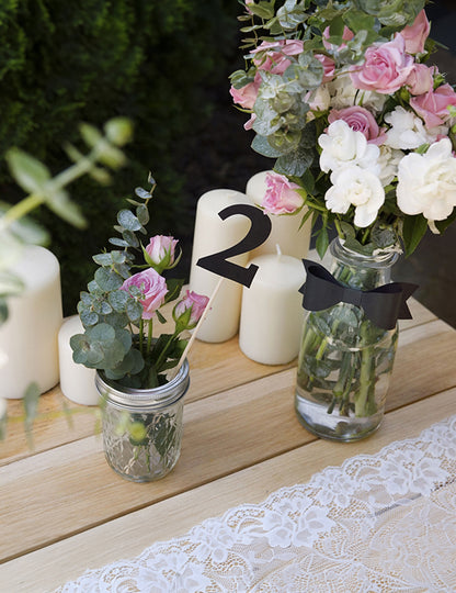 10 čiernych čísel na vrchole 26 cm kartón