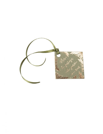 10 svadobných ďakovných štítkov z khaki pampasového papiera a saténová stuha