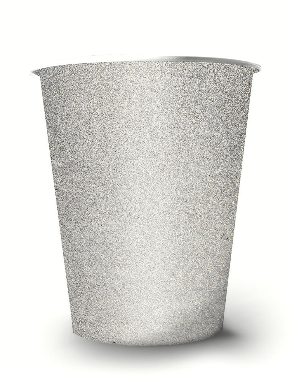 Gobelets américains scintillants pour fête argent en carton recyclable